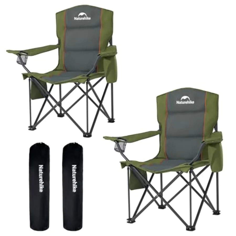 Oversized Camping Chair with Cooler Bag Heavy Duty Lawn Chair Support 450 LBS Portable Padded Outdoor Folding Chair 2 Pack
Oversized Camping Chair with Cooler Bag Heavy Duty Lawn Chair Support 450 LBS Portable Padded Outdoor Folding Chair 2 Pack