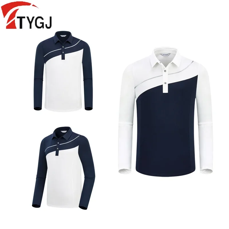 TTYGJ Male Long Sleeve Sunproof Golf Jersey Men Patchwork Elastic Golf Polo Shirts Turn-down Collar Soft Leisure Sports Tops
TTYGJ Male Long Sleeve Sunproof Golf Jersey Men Patchwork Elastic Golf Polo Shirts Turn-down Collar Soft Leisure Sports Tops