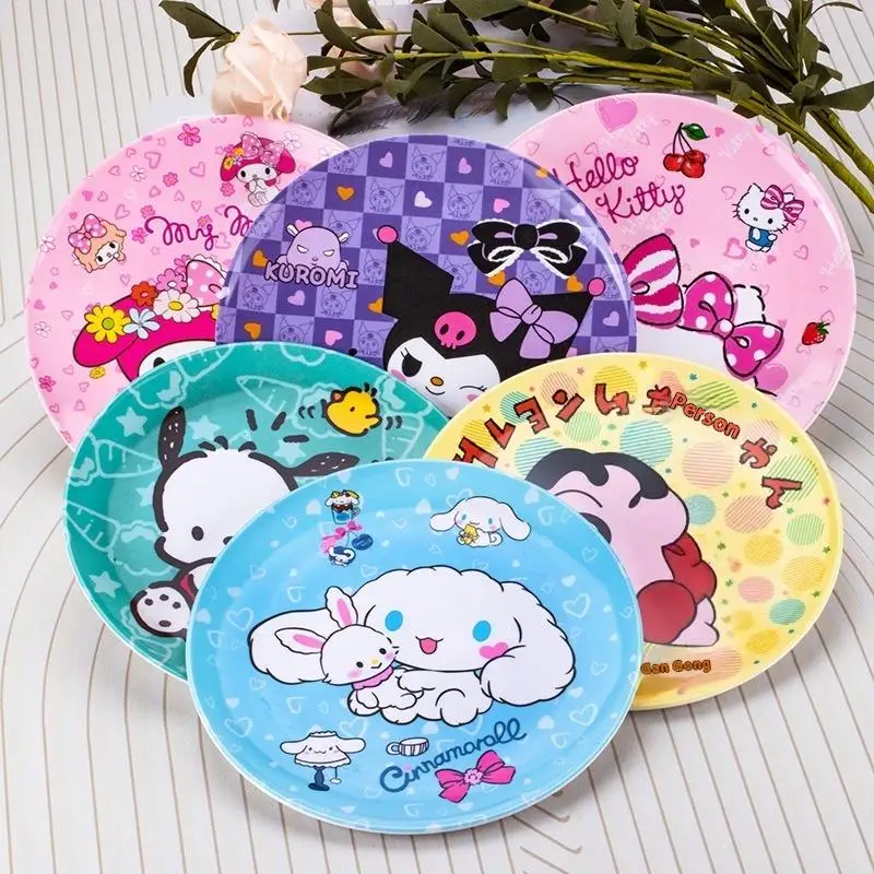 Sanrio аниме «Hello Kitty», круглая тарелка для девочек, кавайная тарелка для завтрака, кухни, дома, детская тарелка с фруктами из мультфильма, милое девчачье сердце
Sanrio аниме «Hello Kitty», круглая тарелка для девочек, кавайная тарелка для завтрака, кухни, дома, детская тарелка с фруктами из мультфильма, милое девчачье сердце