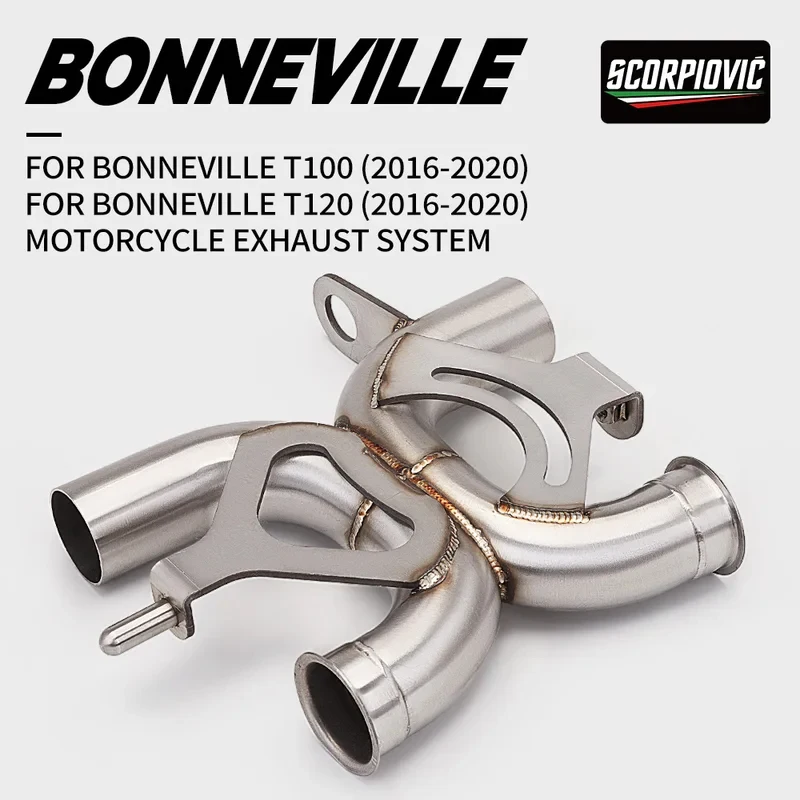 Motorcycle Exhaust Connecting Link Pipe for Bonneville T120 T100 900 Street Twin 1200 Thruxton R EFI 2016-2020
Motorcycle Exhaust Connecting Link Pipe for Bonneville T120 T100 900 Street Twin 1200 Thruxton R EFI 2016-2020