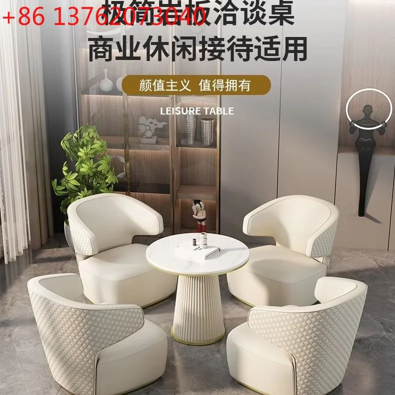Reception Table and Chair Combination Sales Office Negotiation Light Luxury Hotel Rest Area Negotiation Table and Chair
Reception Table and Chair Combination Sales Office Negotiation Light Luxury Hotel Rest Area Negotiation Table and Chair
