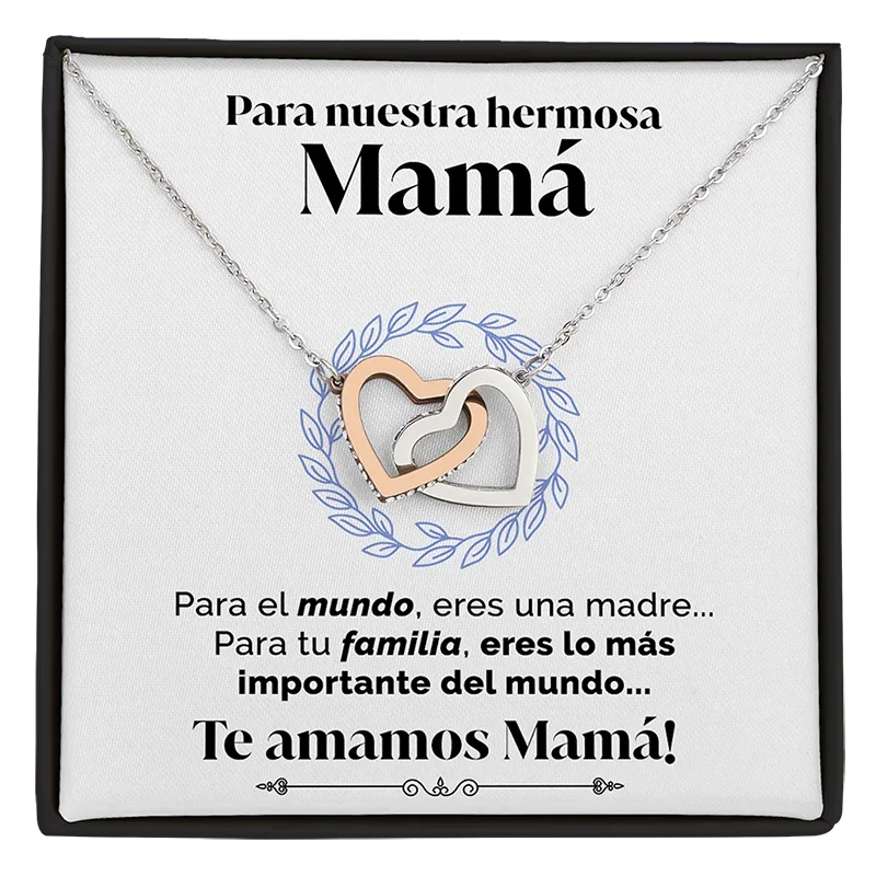 Spainish To My мамы, ожерелье подарок на день рождения девушки женщины металлическая цепочка Мода ювелирные изделия Любовь Двойное сердце кулон ожерелье SMF10
Spainish To My мамы, ожерелье подарок на день рождения девушки женщины металлическая цепочка Мода ювелирные изделия Любовь Двойное сердце кулон ожерелье SMF10
