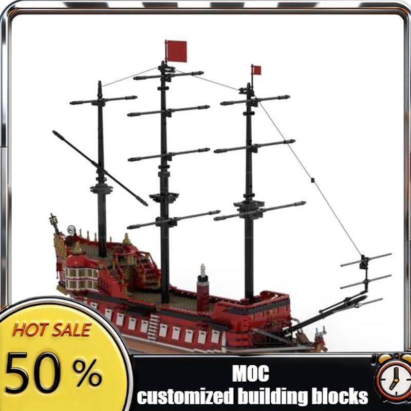Набор для сборки модели средневекового пиратского корвета (2504 детали), серия MOC, креативная игрушка-головоломка для детей, подарок на день рождения
Набор для сборки модели средневекового пиратского корвета (2504 детали), серия MOC, креативная игрушка-головоломка для детей, подарок на день рождения