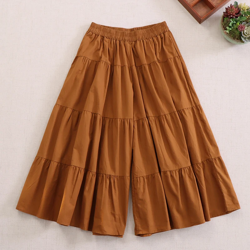 Japanese Mori Girl Solid Color 100% Cotton Wide Leg Pants Women Spring Summer New Elastci Waist Casual Loose Pantskirt
Japanese Mori Girl Solid Color 100% Cotton Wide Leg Pants Women Spring Summer New Elastci Waist Casual Loose Pantskirt