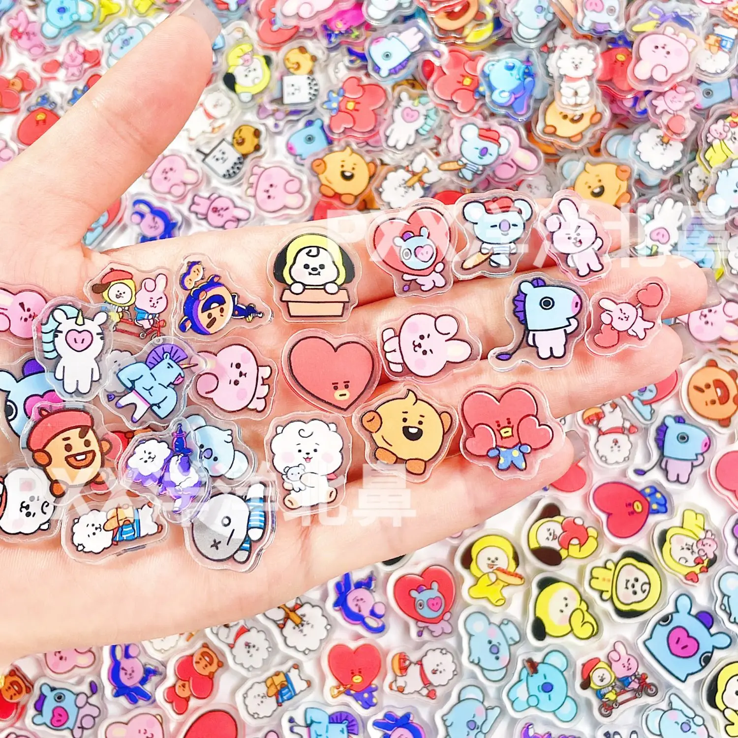 100pcs BT21 BTS single-layer 2cm acrylic pieces peripheral support DIY craft materials shake accessories
100pcs BT21 BTS single-layer 2cm acrylic pieces peripheral support DIY craft materials shake accessories