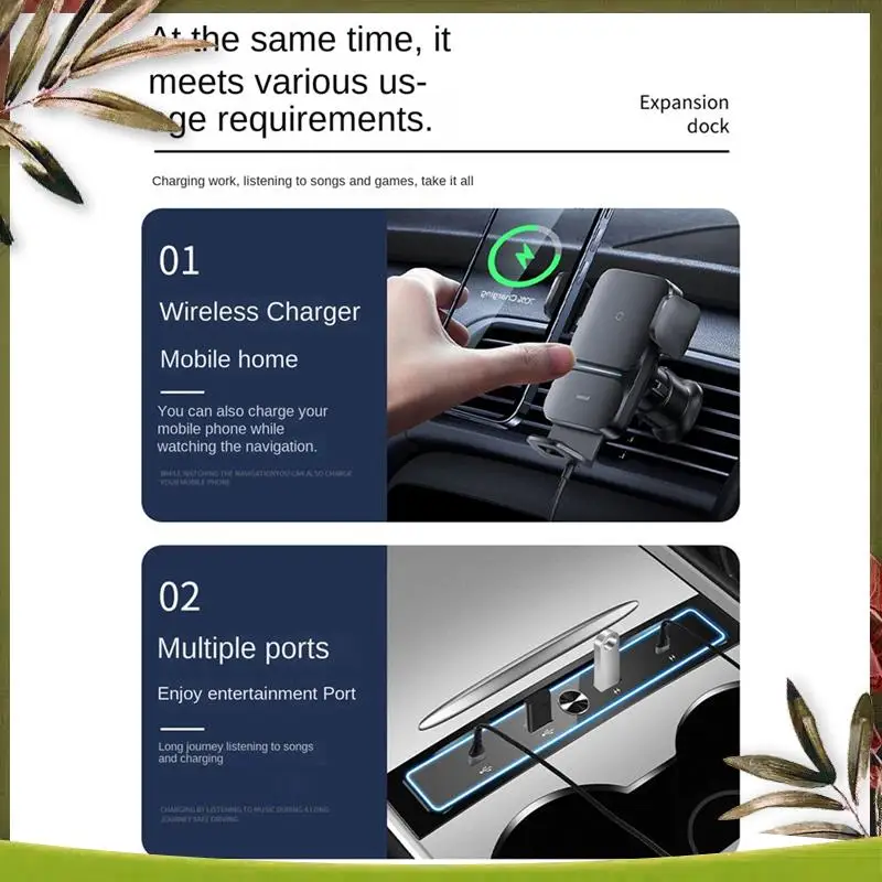 Portable For Model3/Y Tesla Motors Smart Data Interface Car Center 2 To 4 Charging Interface Docking Station
Portable For Model3/Y Tesla Motors Smart Data Interface Car Center 2 To 4 Charging Interface Docking Station