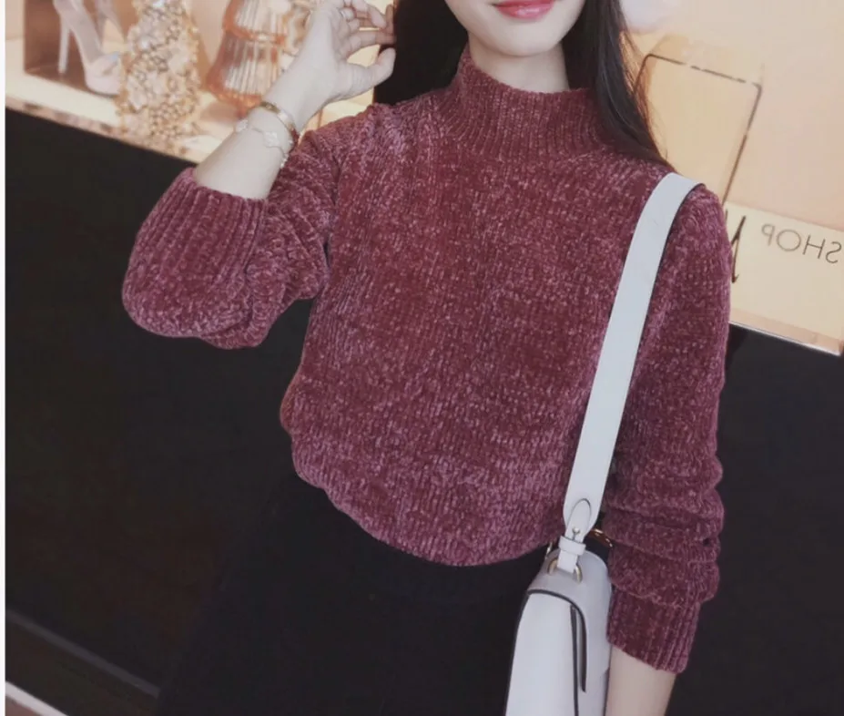 Thiened вязаный бархатный свитер с высоким воротником Long Sve женская база irt Snowy Camere мягкий теплый зимний модный топ
Thiened вязаный бархатный свитер с высоким воротником Long Sve женская база irt Snowy Camere мягкий теплый зимний модный топ