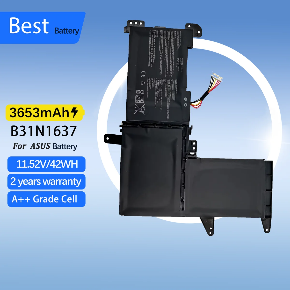 B31N1637 Аккумулятор для ASUS X510 X510UA X510UF X510UQ VivoBook S15 S510UA S510UQ S510UN S510UR F510UA F510UQ
B31N1637 Аккумулятор для ASUS X510 X510UA X510UF X510UQ VivoBook S15 S510UA S510UQ S510UN S510UR F510UA F510UQ