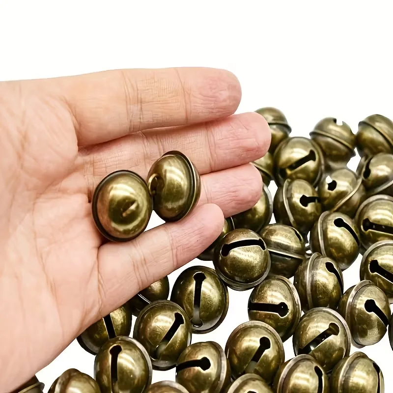 50pcs 22mm Jingle Bells Christmas Party Decor Pendants Loose Beads DIY Crafts Christmas Tree Bells Bronze Color Handmade Parts
50pcs 22mm Jingle Bells Christmas Party Decor Pendants Loose Beads DIY Crafts Christmas Tree Bells Bronze Color Handmade Parts