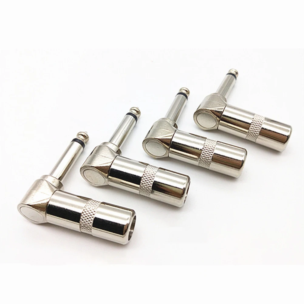 Set Audio Plug Silver Stereo Accessories Audio Connector Guitar Male Metal Mono Parts Right Angle High Quality
Set Audio Plug Silver Stereo Accessories Audio Connector Guitar Male Metal Mono Parts Right Angle High Quality
