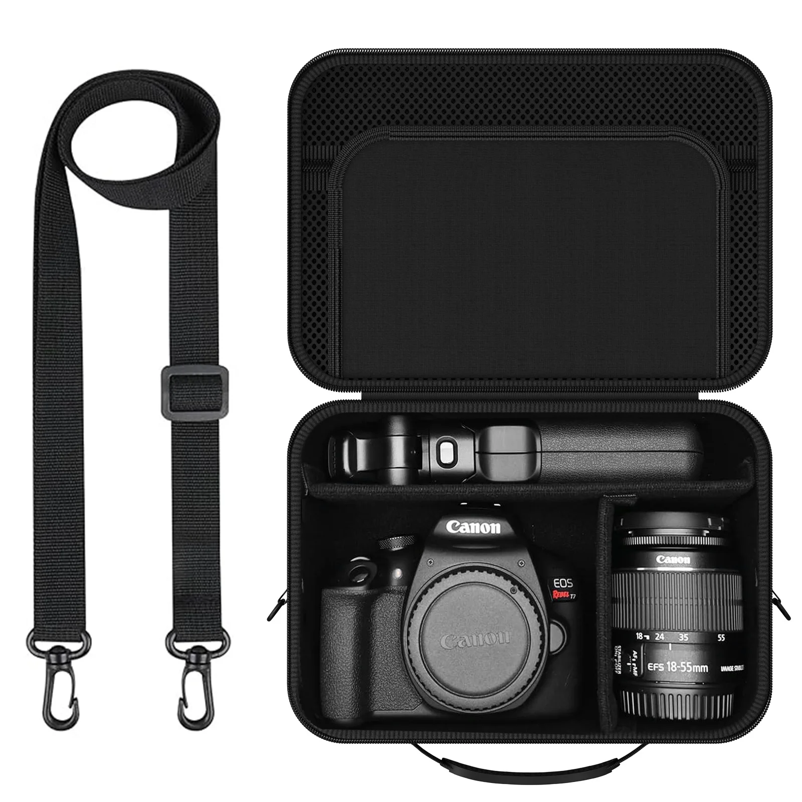 Camera Case For Canon EOS Rebel T7/R50/R100 and More DSLR & Mirrorless Cameras,Portable Travel Bag with Adjustable Dividers
Camera Case For Canon EOS Rebel T7/R50/R100 and More DSLR & Mirrorless Cameras,Portable Travel Bag with Adjustable Dividers