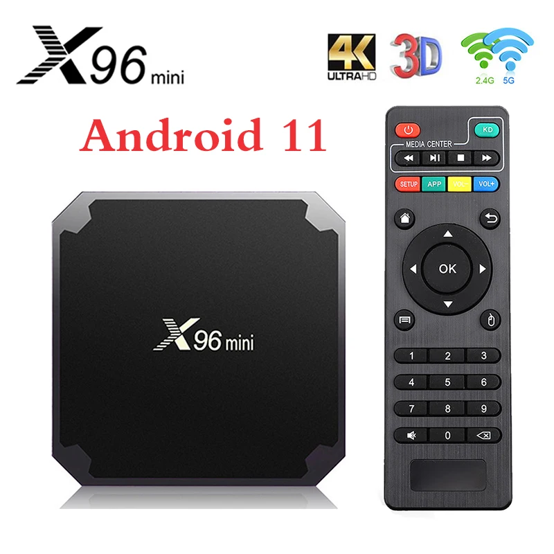 Android 11 TV Box Amlogic S905W2 X96 mini Dual Wifi 2.4G 5G Smart TV BOX 4K Media Player 2GB 16GB 3D Video Voice Set-top-box
Android 11 TV Box Amlogic S905W2 X96 mini Dual Wifi 2.4G 5G Smart TV BOX 4K Media Player 2GB 16GB 3D Video Voice Set-top-box
