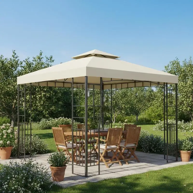 Gazebo Replacement Canopy 3x3 m-Cream White
Gazebo Replacement Canopy 3x3 m-Cream White