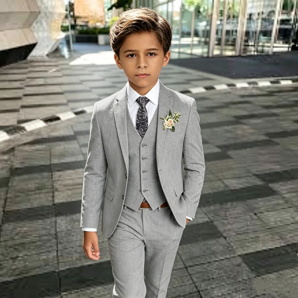 SHIP TODAY Linen 4-Piece Suit Set for Boys Children Formal Suit Attire Jacket Vest Pants Tie Luxury Kids Summer Wedding Suits
SHIP TODAY Linen 4-Piece Suit Set for Boys Children Formal Suit Attire Jacket Vest Pants Tie Luxury Kids Summer Wedding Suits