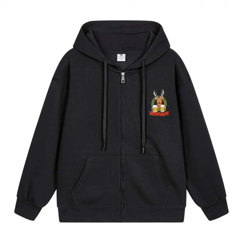 Men's Zip-Up Hoodie Black Hoodie Black Hoodie With Deer And Colorful Design Print Christmas in 2025 Festive Print
Men's Zip-Up Hoodie Black Hoodie Black Hoodie With Deer And Colorful Design Print Christmas in 2025 Festive Print