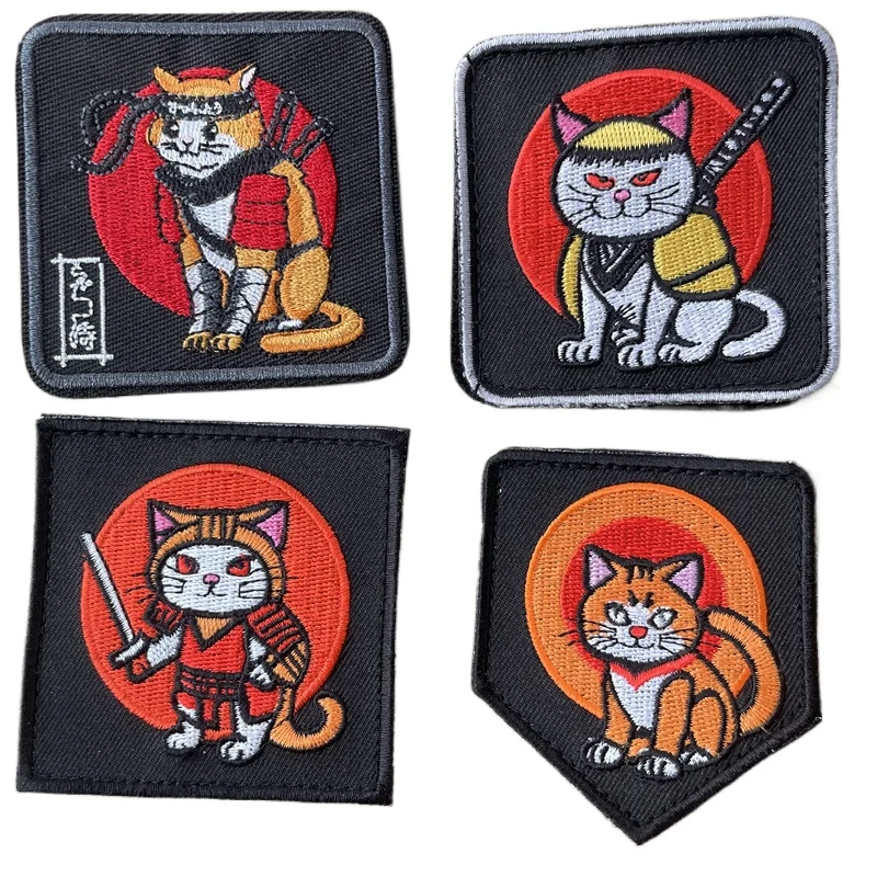 Japan Samurai Cat Anime Patch for Clothes Hook and Loop Patches Backpack Tactical Equipment Cartoon Emblem Embroidery Stickers
Japan Samurai Cat Anime Patch for Clothes Hook and Loop Patches Backpack Tactical Equipment Cartoon Emblem Embroidery Stickers