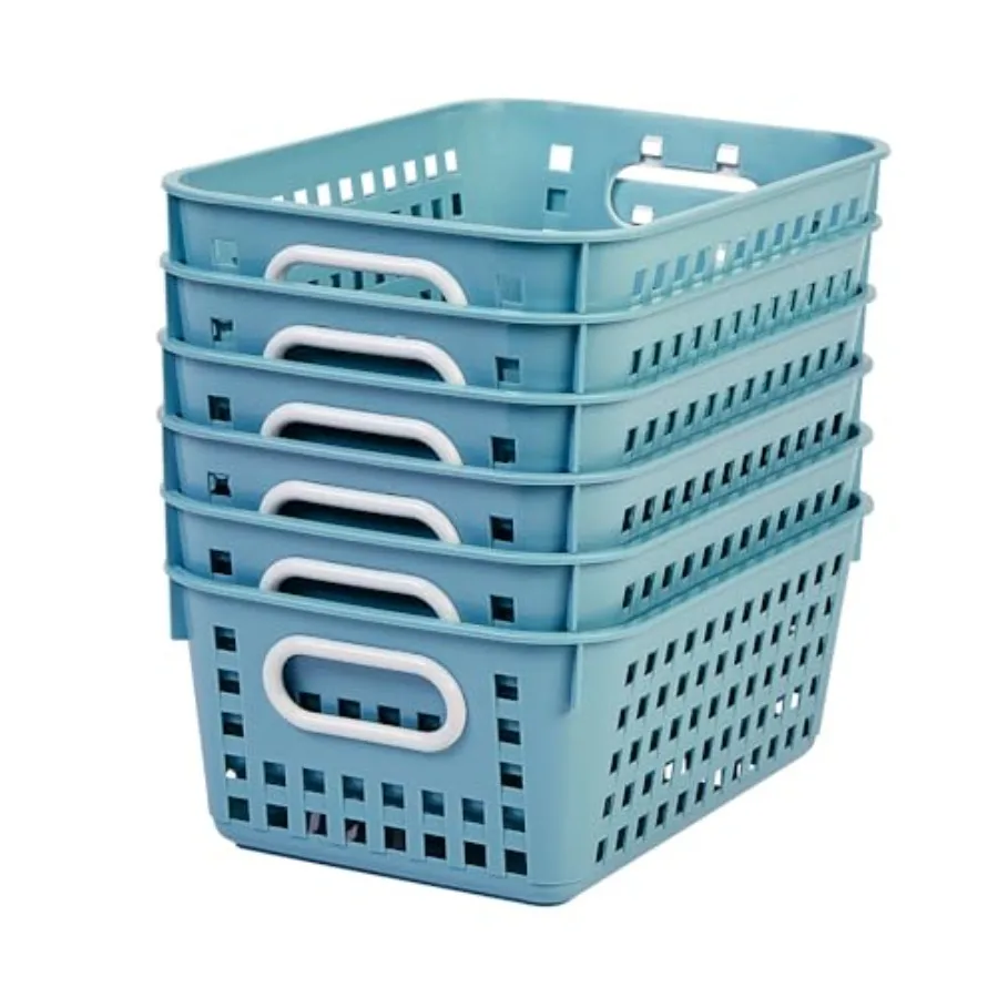 Plastic Book Baskets, 11" x 7.5" x 4.5", 6 Pack,,Versatile Storage Solution for Classroom, Home and Office, Toy Storage, Multi-
Plastic Book Baskets, 11" x 7.5" x 4.5", 6 Pack,,Versatile Storage Solution for Classroom, Home and Office, Toy Storage, Multi-