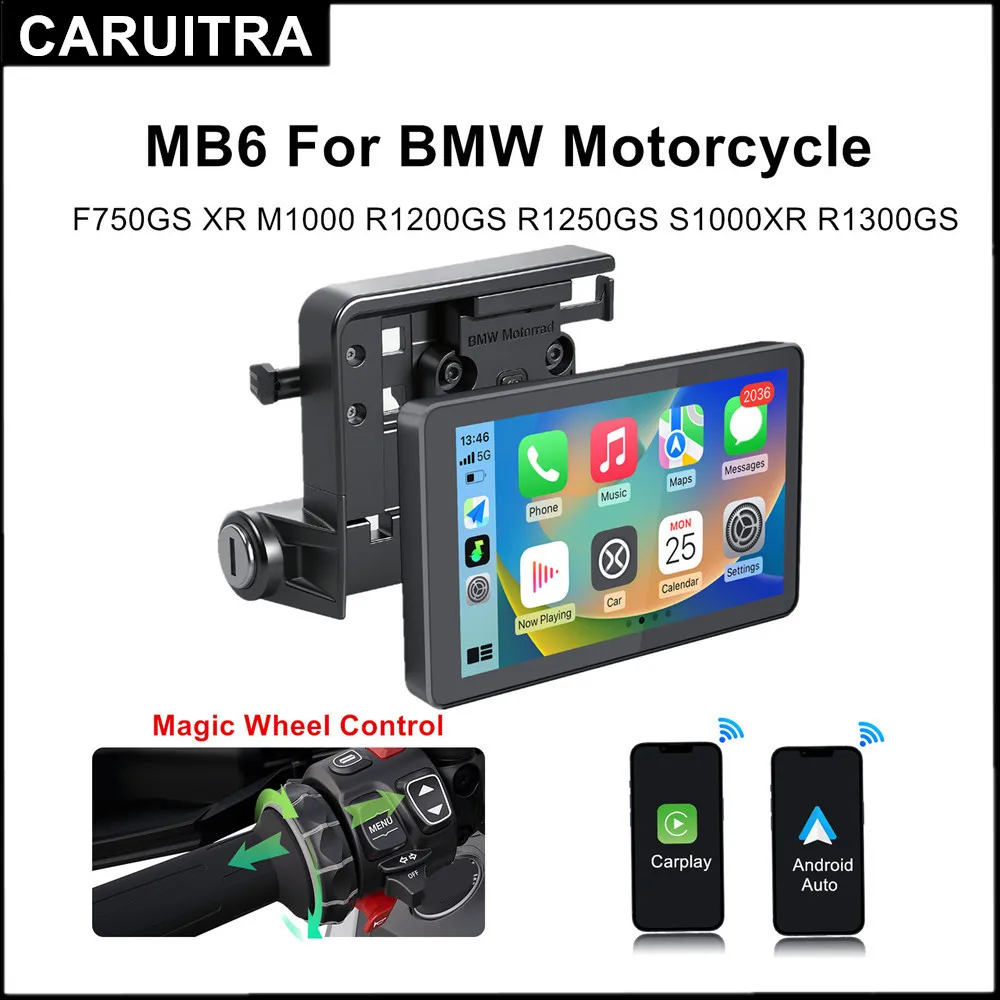 6 "MB6 специально для BMW F750GS XR M1000 R1200GS R1250GS S1000XR R1300GS мотоцикл GPS беспроводной Carplay Android авто экран 
6 "MB6 специально для BMW F750GS XR M1000 R1200GS R1250GS S1000XR R1300GS мотоцикл GPS беспроводной Carplay Android авто экран