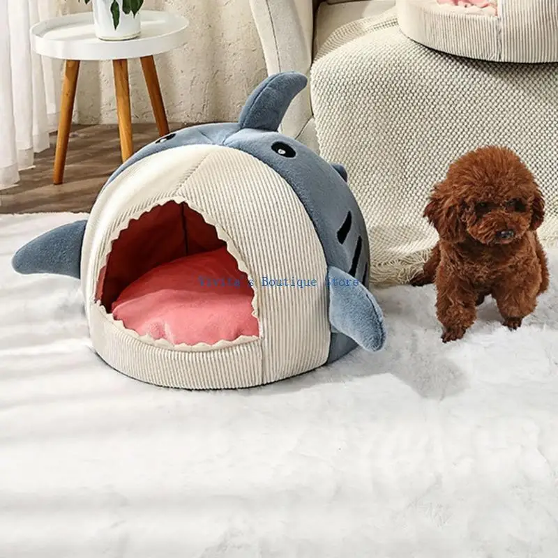 Cats Bed for Indoor Cats Small Dog Warm Bed House Shark Puppy Tent M76D
Cats Bed for Indoor Cats Small Dog Warm Bed House Shark Puppy Tent M76D