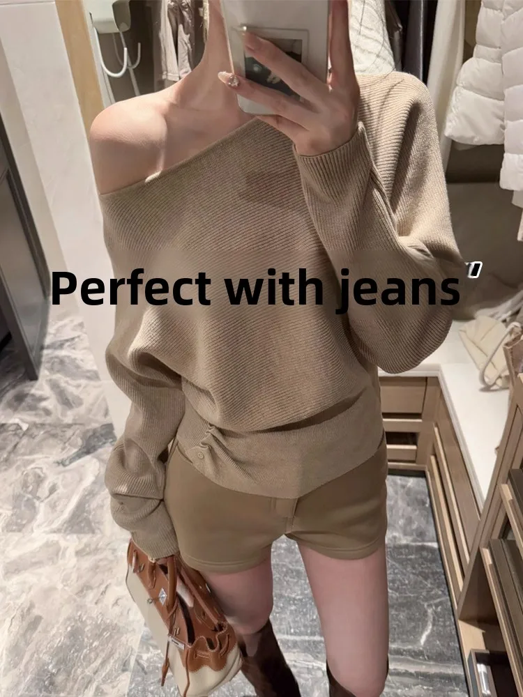 Women's Knitted Sweater Slim Fit French Style Long Sleeve Casual Loose Style Waist Cinched Shoulder Slope Early Autumn Spring...
Women's Knitted Sweater Slim Fit French Style Long Sleeve Casual Loose Style Waist Cinched Shoulder Slope Early Autumn Spring...