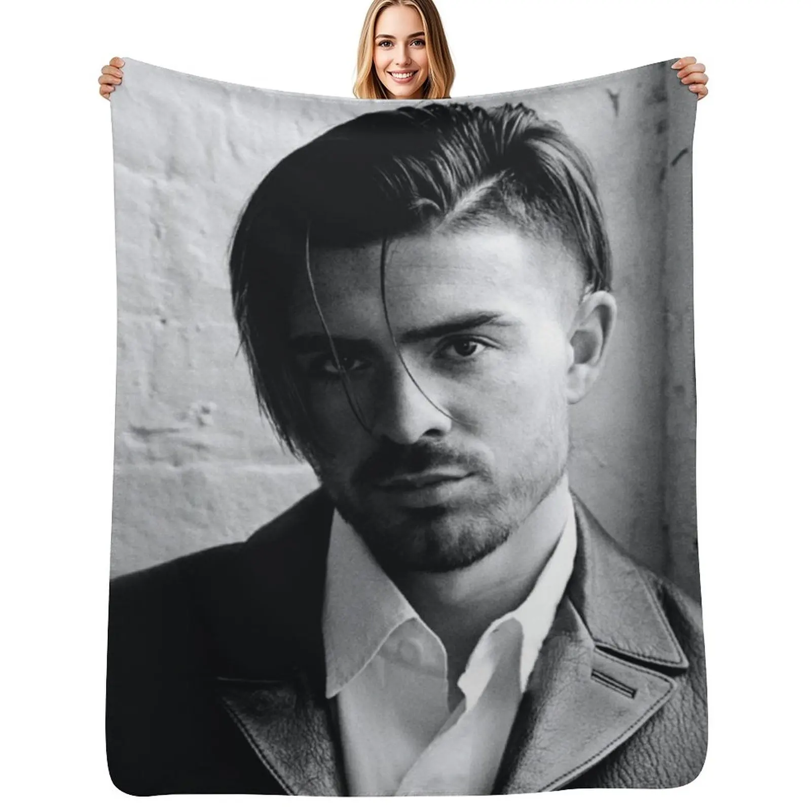 Jack Grealish Black And White Throw Blanket Hairy Hair For Sofa Thin Bed Fashionable Blankets 
Jack Grealish Black And White Throw Blanket Hairy Hair For Sofa Thin Bed Fashionable Blankets