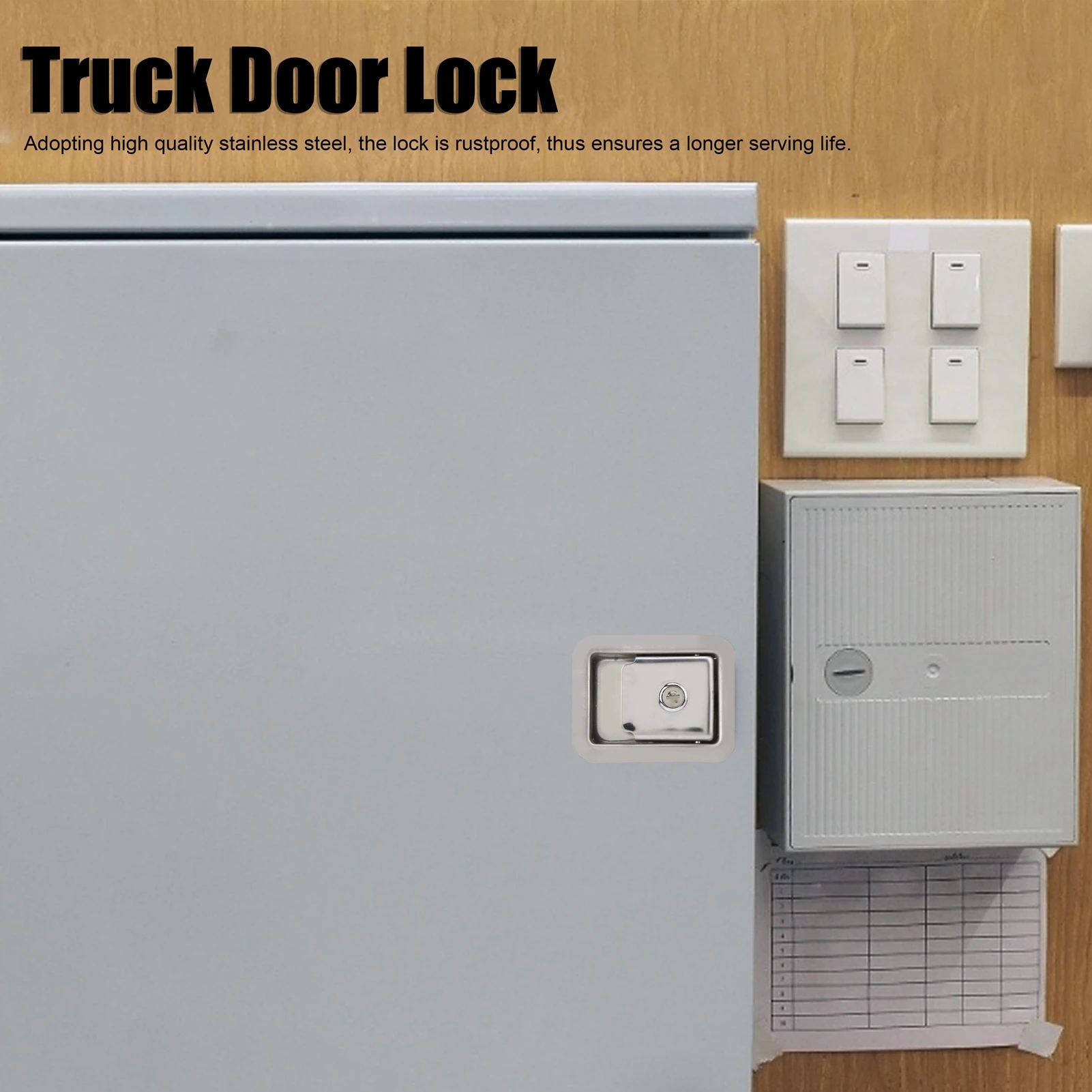 Generator Set Panel Truck Door Lock Stainless Steel with 2 Keys Square for Tool Box Electric Cabinet
Generator Set Panel Truck Door Lock Stainless Steel with 2 Keys Square for Tool Box Electric Cabinet