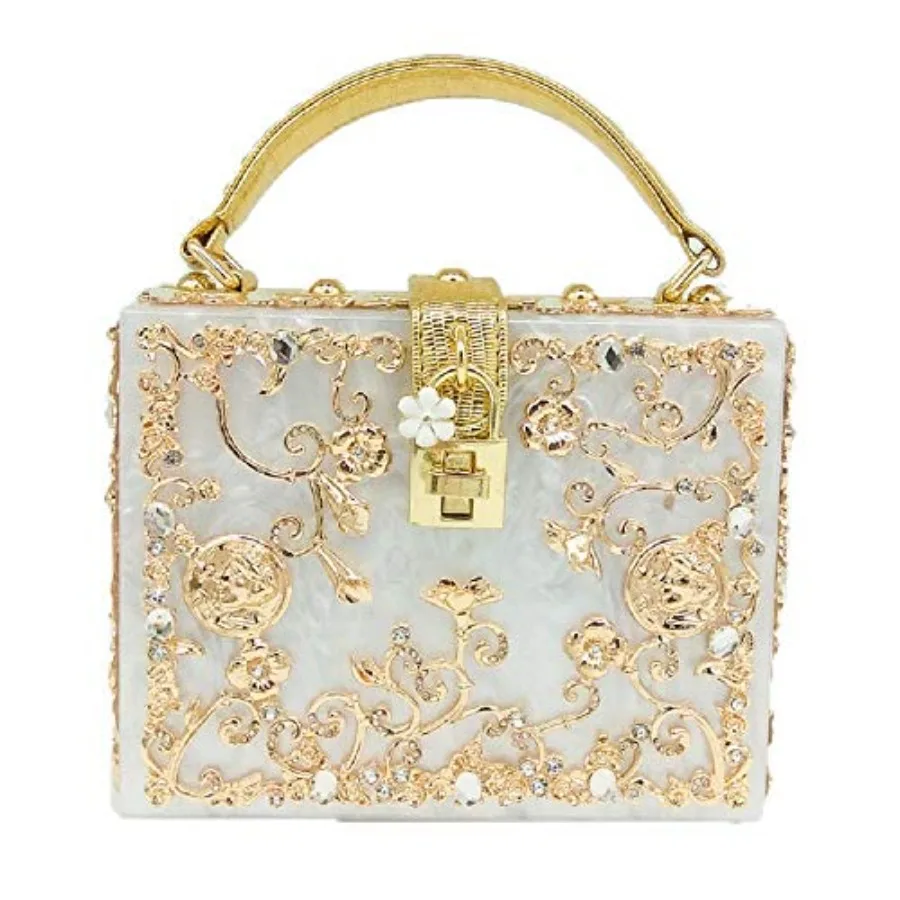 Small acrylic shoulder bag for women, floral crossbody tote in clear with rhinestone accents, lightweight and elegant for eveni
Small acrylic shoulder bag for women, floral crossbody tote in clear with rhinestone accents, lightweight and elegant for eveni