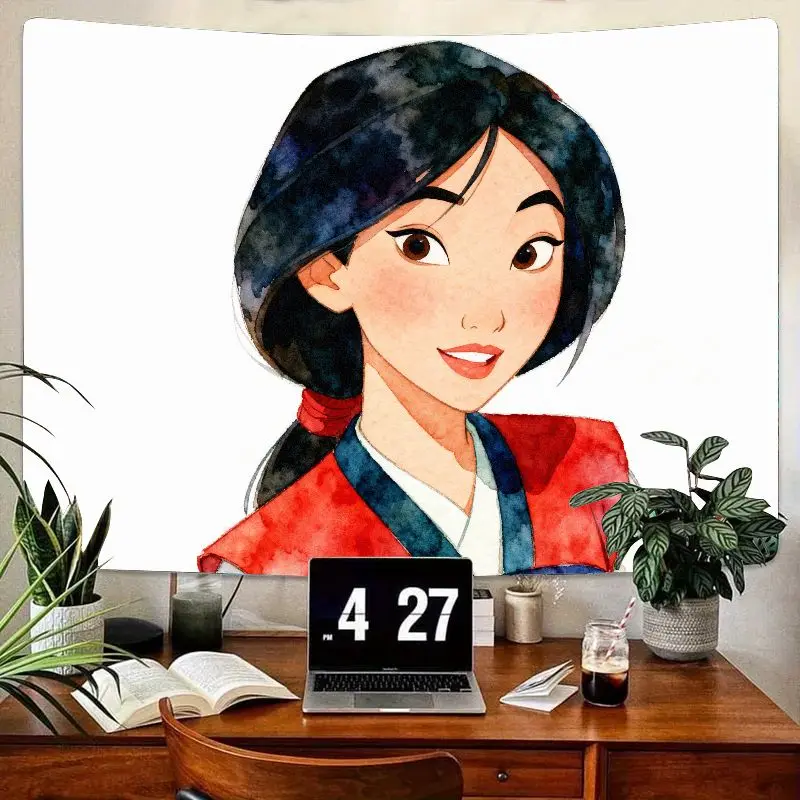 1 шт., акварельный гобелен Disney Mulan, современное настенное искусство в стиле аниме, подвеска из полиэстера для декора гостиной в спальне для девочек, подарок для
1 шт., акварельный гобелен Disney Mulan, современное настенное искусство в стиле аниме, подвеска из полиэстера для декора гостиной в спальне для девочек, подарок для