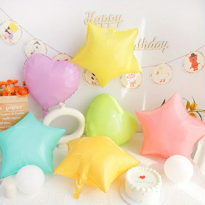 5pcs 18inch Candy Macaron Love Heart Star Shaped Foil Balloon Wedding Baby Birthday Party Ice Cream Color Inflatable Balloons
5pcs 18inch Candy Macaron Love Heart Star Shaped Foil Balloon Wedding Baby Birthday Party Ice Cream Color Inflatable Balloons