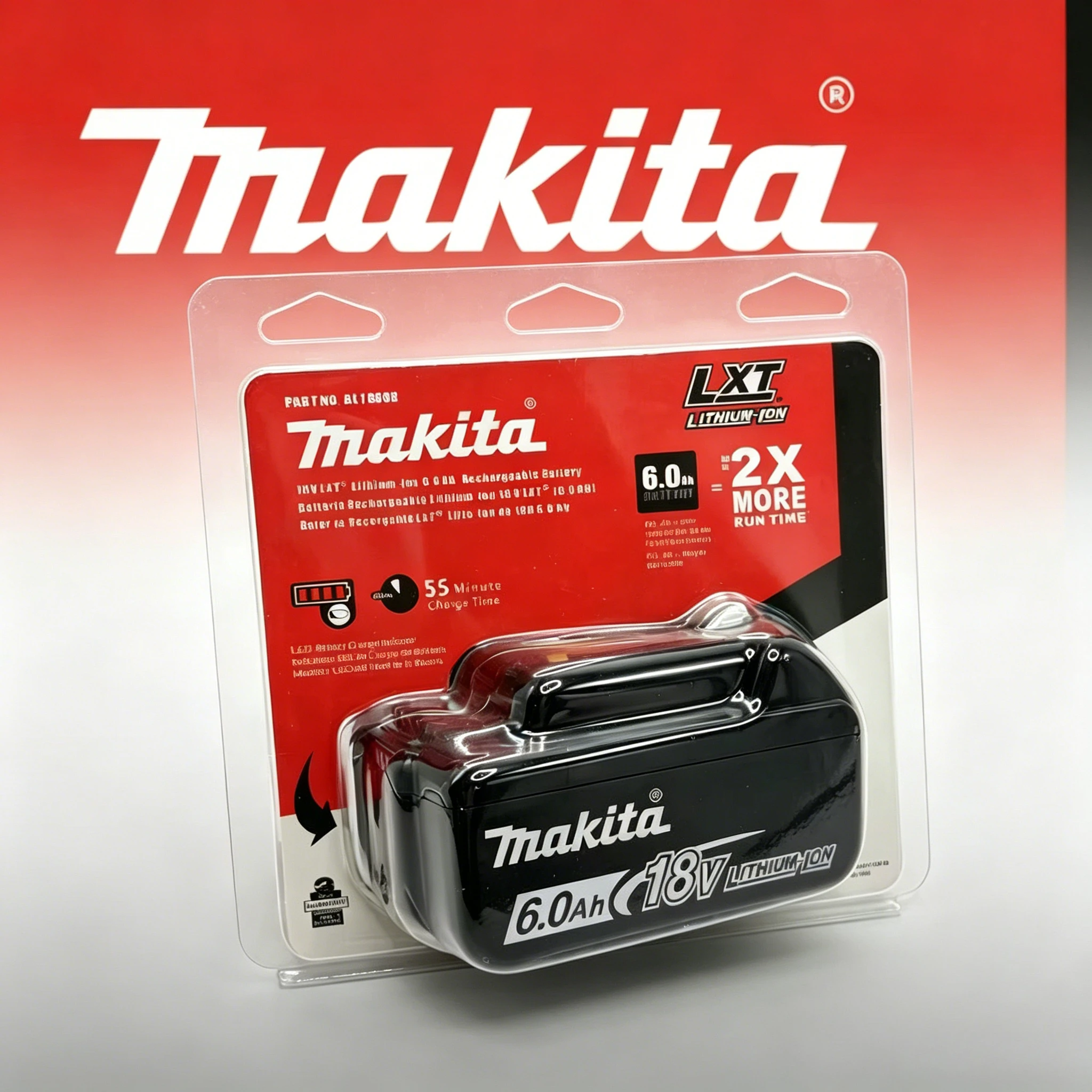 Makita Factory 18V 5.0Ah/6.0Ah Retail Blister Battery,specially Designed for DHP487, Portable Blower and Gardening Pruning Shear
Makita Factory 18V 5.0Ah/6.0Ah Retail Blister Battery,specially Designed for DHP487, Portable Blower and Gardening Pruning Shear