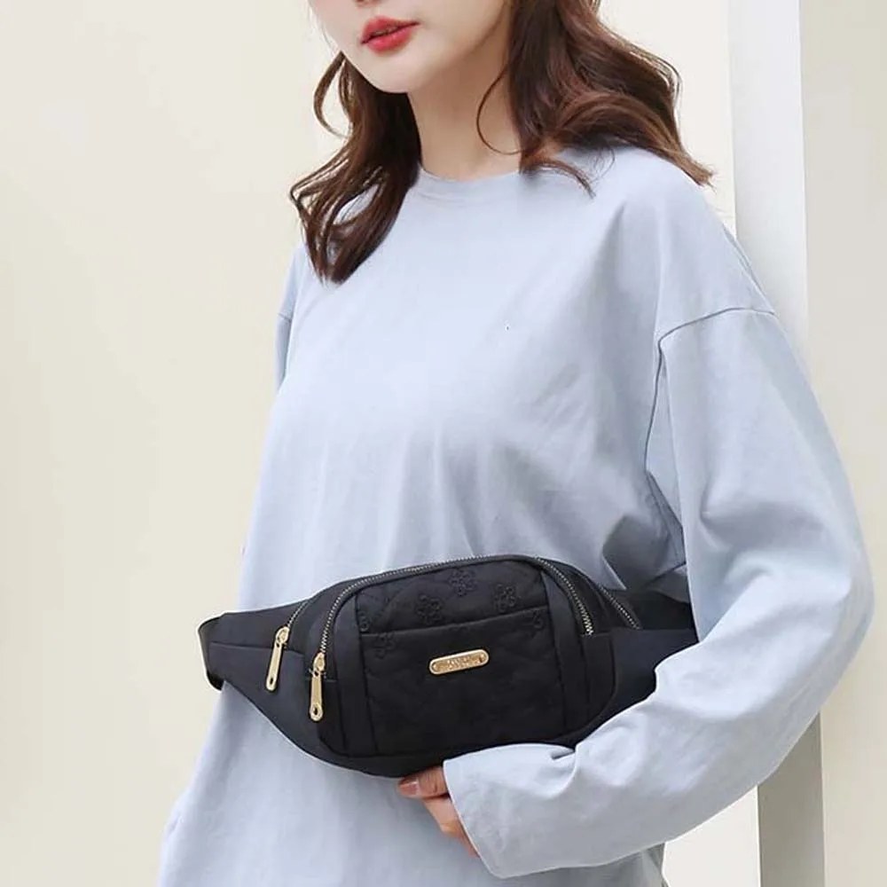 Waterproof Women Fanny Pack Large Capacity Oxford Cloth Embroidery Bumbag Multi-functional Flower Pattern Sports Chest Bag Work
Waterproof Women Fanny Pack Large Capacity Oxford Cloth Embroidery Bumbag Multi-functional Flower Pattern Sports Chest Bag Work