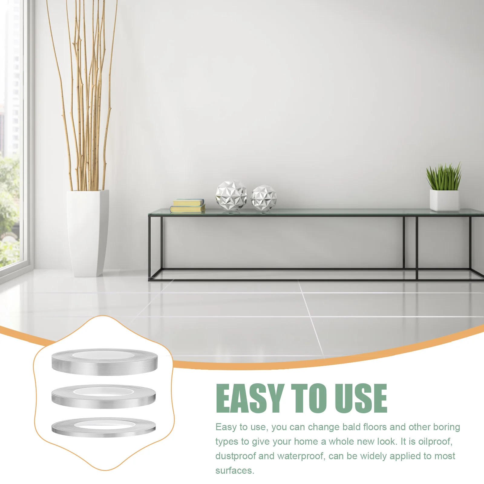3 Rolls Self Adhesive Waterproof Tile Seam Sticker for Floor Wall Tile Gaps Seal Tape Ground Seal Tape Seam Filler Stickers 
3 Rolls Self Adhesive Waterproof Tile Seam Sticker for Floor Wall Tile Gaps Seal Tape Ground Seal Tape Seam Filler Stickers