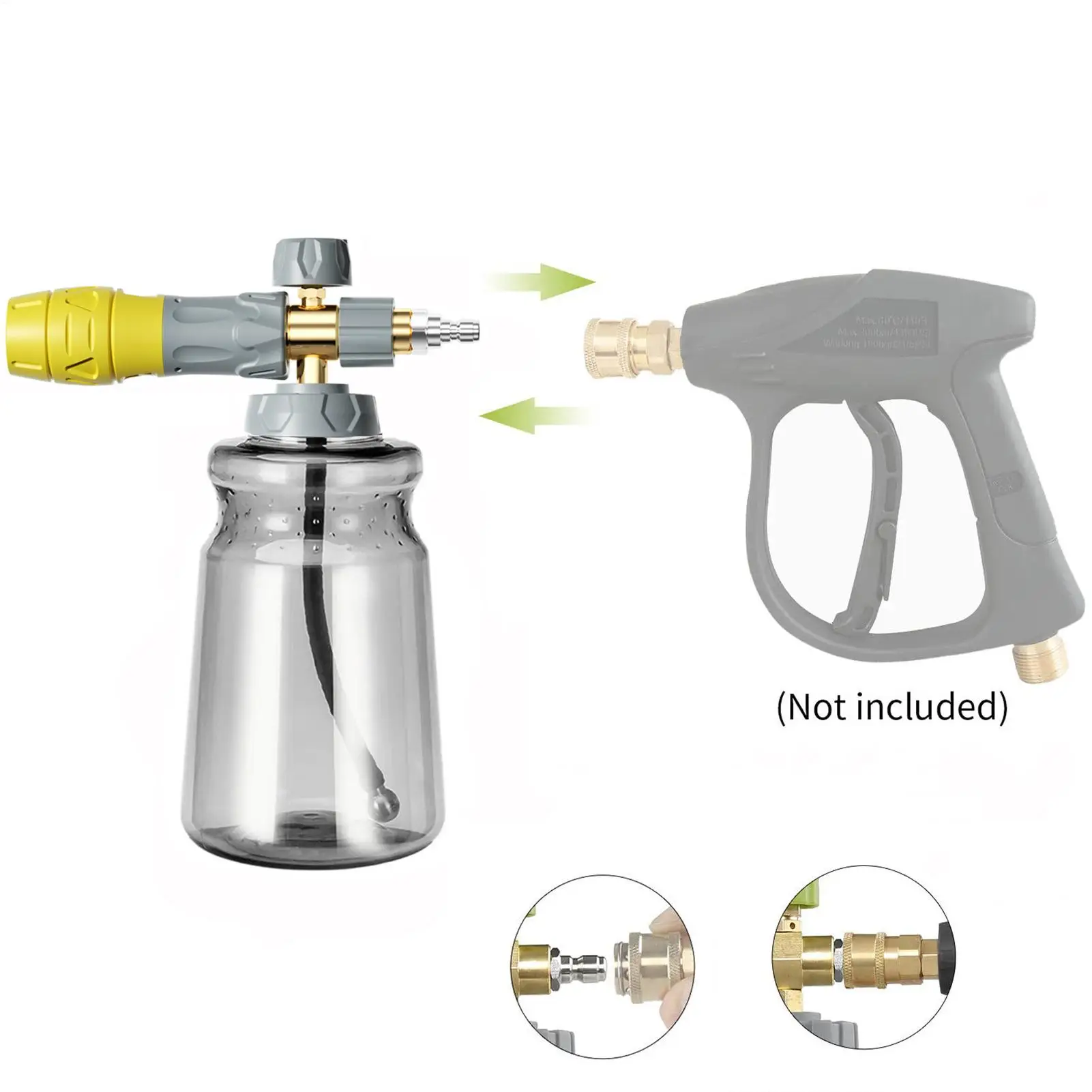 Foam Sprayer 1000ml Automotive Washing Pressure Foaming Sprayer for Detailers Drivers Home Garage Shop Trucks Sedans SUVs RVs
Foam Sprayer 1000ml Automotive Washing Pressure Foaming Sprayer for Detailers Drivers Home Garage Shop Trucks Sedans SUVs RVs