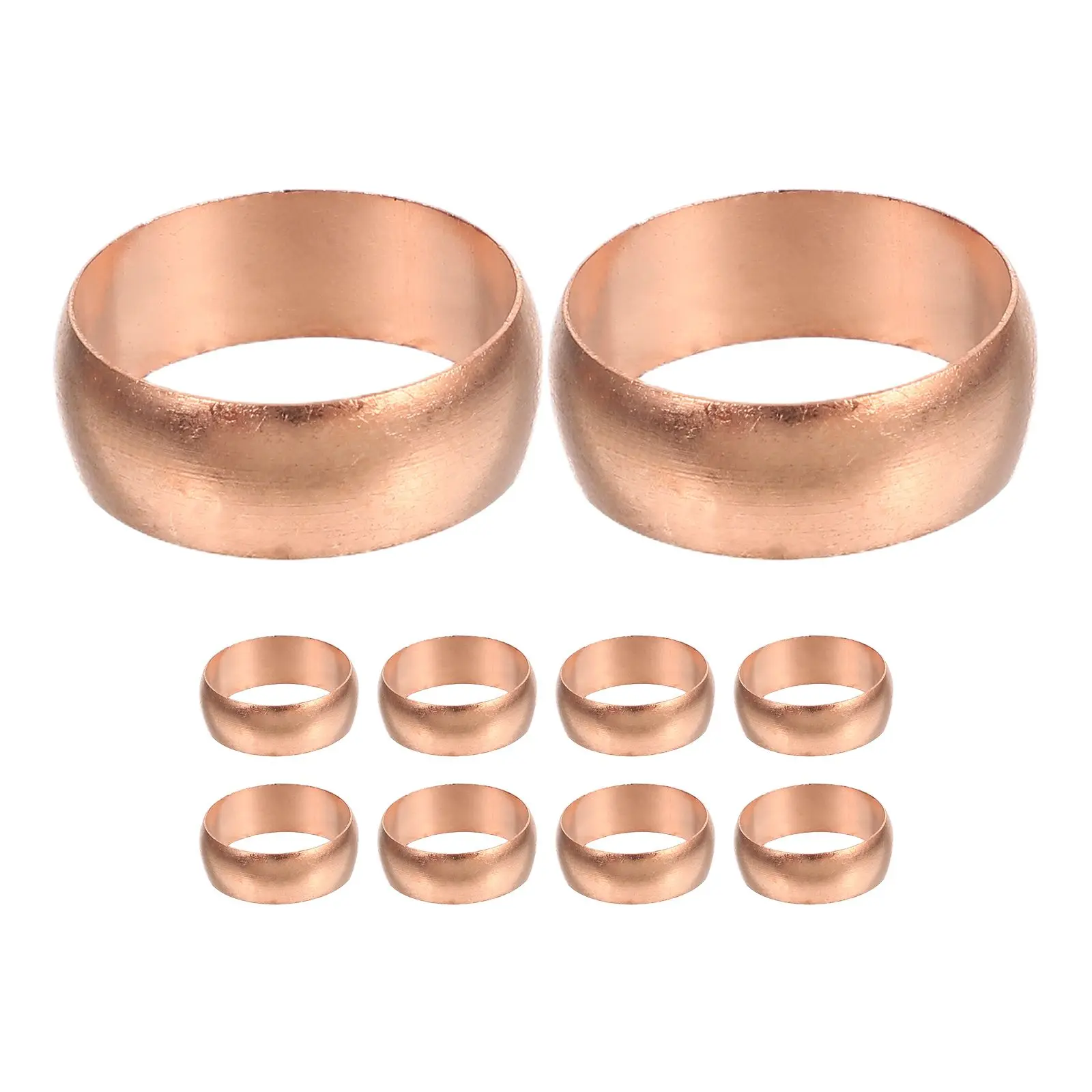 10 Pcs Copper Collar Ring High Efficiency Sealing Sturdy Construction Versatile Applications Pex Fitting Tools Repair Clamp
10 Pcs Copper Collar Ring High Efficiency Sealing Sturdy Construction Versatile Applications Pex Fitting Tools Repair Clamp