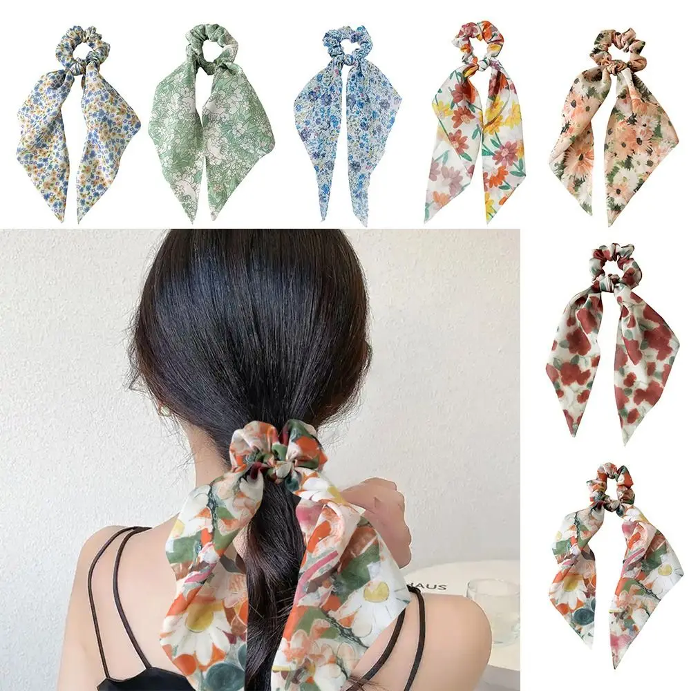 Floral Tie Dye Chiffon Ponytail Hair Ties Long Ribbon Fashion Hair Scrunchies Triangle Scarf Elastic Hair Bands Summer Beach
Floral Tie Dye Chiffon Ponytail Hair Ties Long Ribbon Fashion Hair Scrunchies Triangle Scarf Elastic Hair Bands Summer Beach