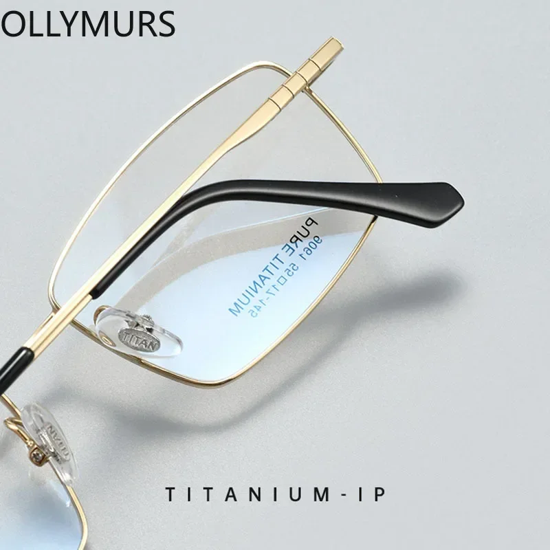 Ollymurs Business High Simple Optical Square Eyewear Fashion Quality 100% Pure Titanium Prescription Glasses Frame Men
Ollymurs Business High Simple Optical Square Eyewear Fashion Quality 100% Pure Titanium Prescription Glasses Frame Men
