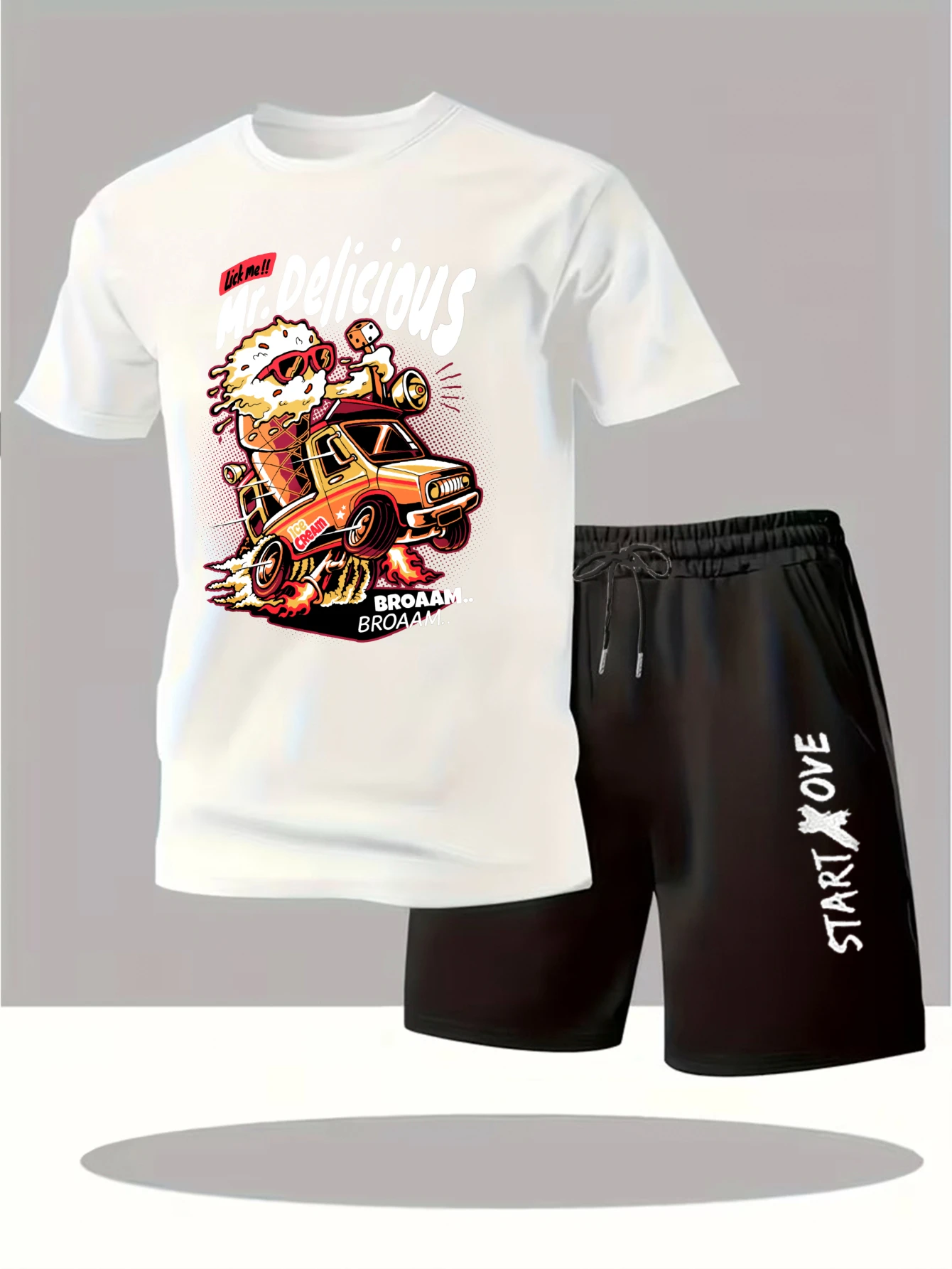 Мужские комплекты 2025: Новые модные спортивные костюмы Y2K с принтом, комплекты с коротким рукавом для мужчин, спортивный костюм, комплект с графическим принтом
Мужские комплекты 2025: Новые модные спортивные костюмы Y2K с принтом, комплекты с коротким рукавом для мужчин, спортивный костюм, комплект с графическим принтом