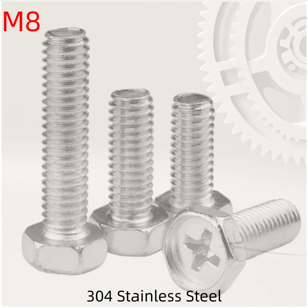M8 A2 304 Stainless Steel Cross Recessed External Hex Head Bolts Screws
M8 A2 304 Stainless Steel Cross Recessed External Hex Head Bolts Screws