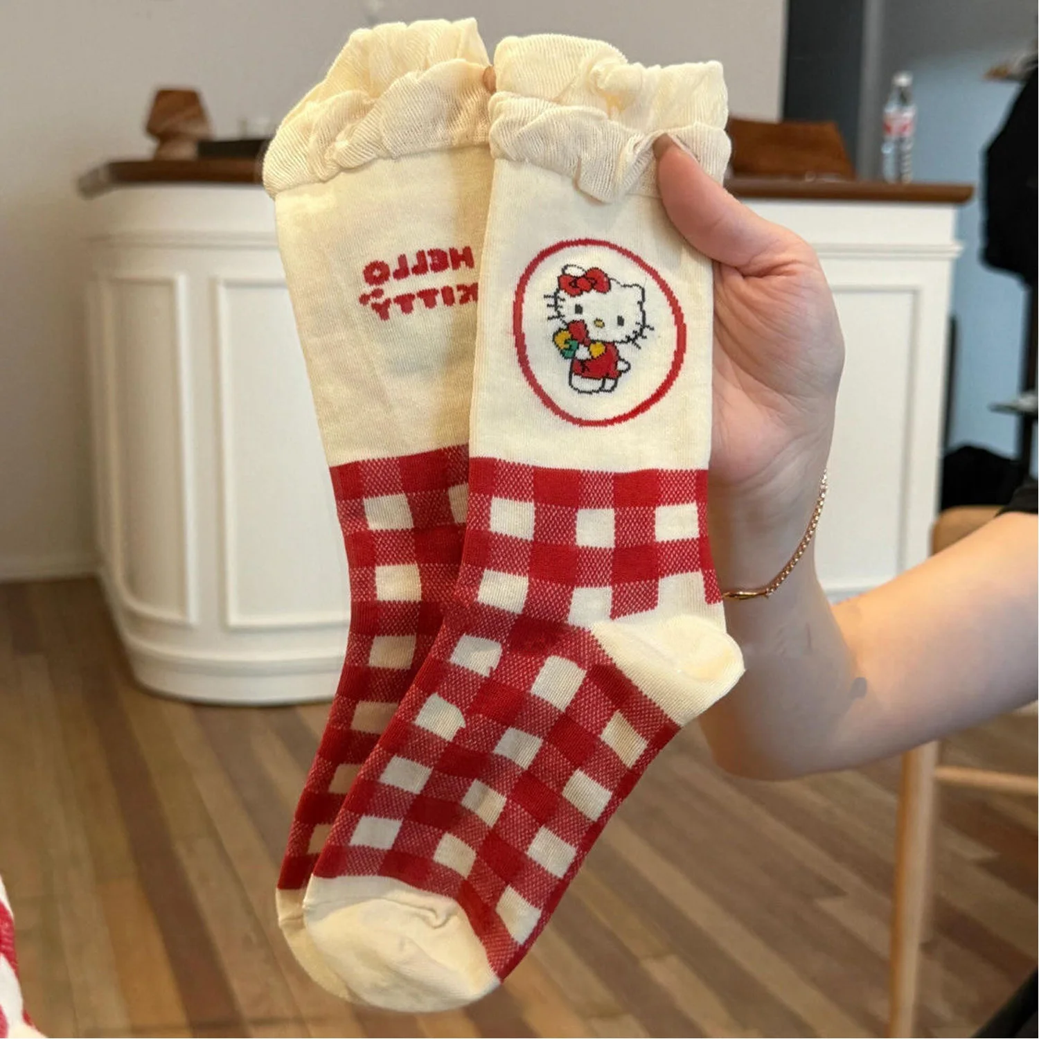Japanese Cute Cartoon Checkered Bubble Lace Mid Socks Cartoon Four Seasons Sweet Birthday Gift for Girlfriend
Japanese Cute Cartoon Checkered Bubble Lace Mid Socks Cartoon Four Seasons Sweet Birthday Gift for Girlfriend