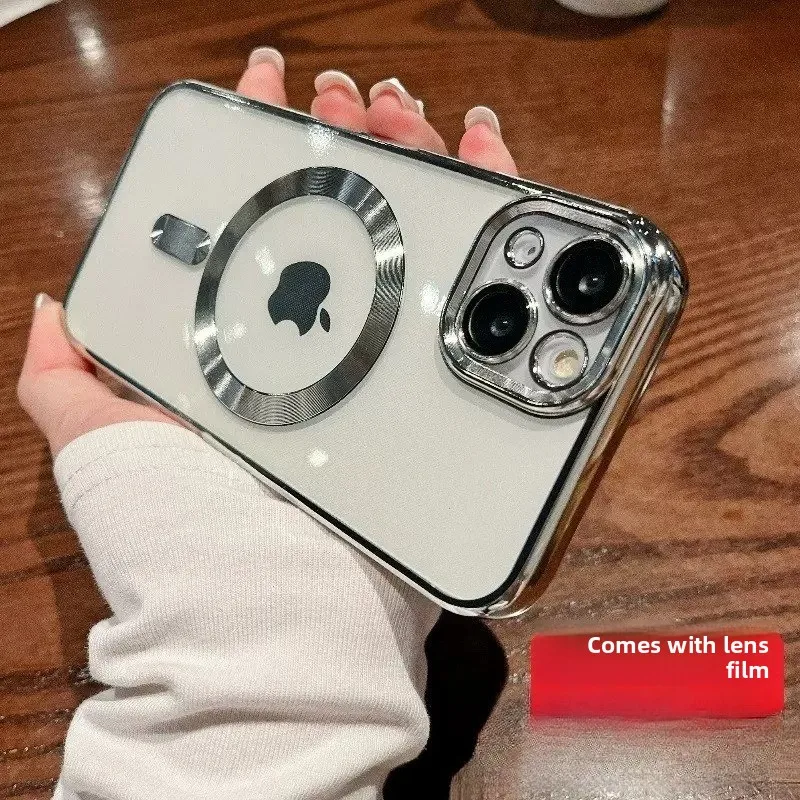 Прозрачный магнитный чехол для iPhone 17, 16, 15, 14, Pro Max Plus, защита объектива для Magsafe, чехол для беспроводной зарядки
Прозрачный магнитный чехол для iPhone 17, 16, 15, 14, Pro Max Plus, защита объектива для Magsafe, чехол для беспроводной зарядки