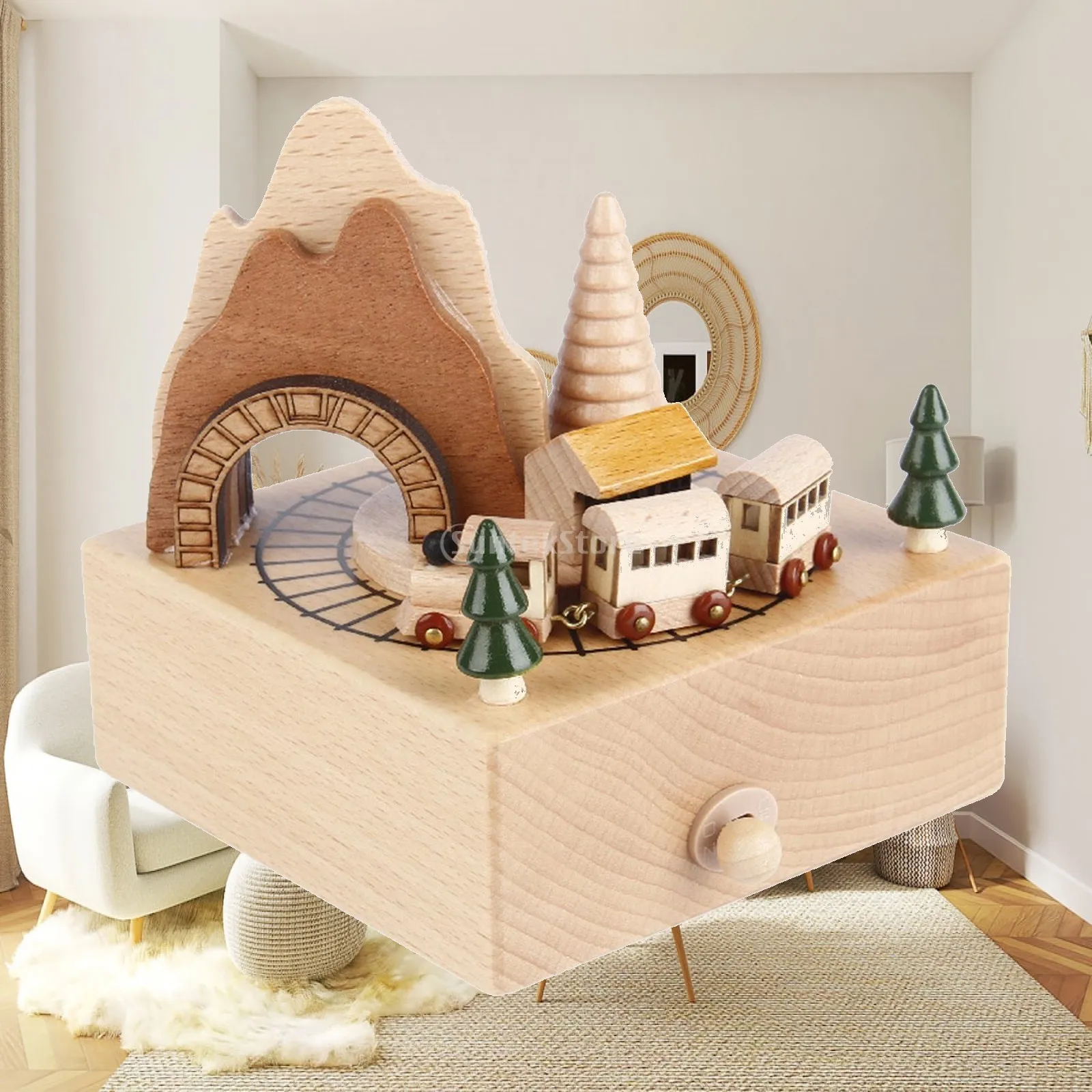 Wooden Classical Wind up Musical Boxes for Family Desktop Ornament Holiday
Wooden Classical Wind up Musical Boxes for Family Desktop Ornament Holiday