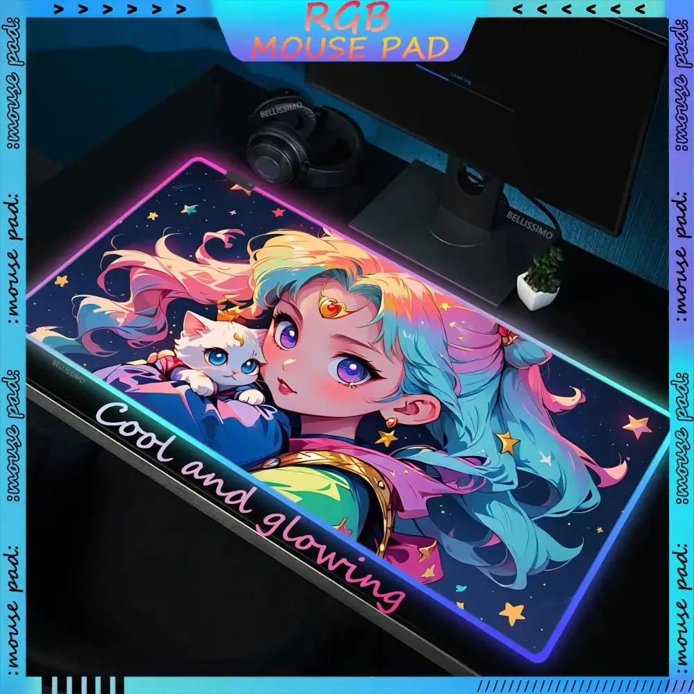 Luminescence RGB rubber Mouse Pad Table Serena Tsukino Gamer Gaming Office computer Xxl Large One Piece Mousepad keyboard pad
Luminescence RGB rubber Mouse Pad Table Serena Tsukino Gamer Gaming Office computer Xxl Large One Piece Mousepad keyboard pad