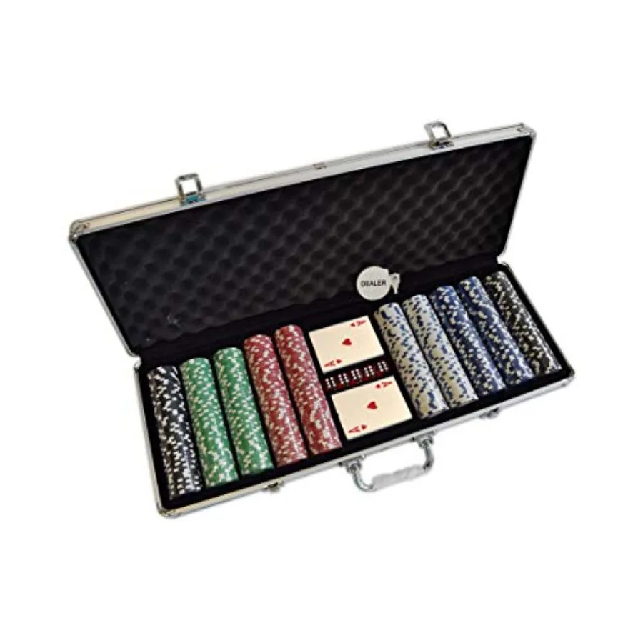 Poker Chip Set 11.5 Gram for Texas Holdem Blackjack Casino Gambling with Aluminum Case Cards Dealer Button Choose or
Poker Chip Set 11.5 Gram for Texas Holdem Blackjack Casino Gambling with Aluminum Case Cards Dealer Button Choose or