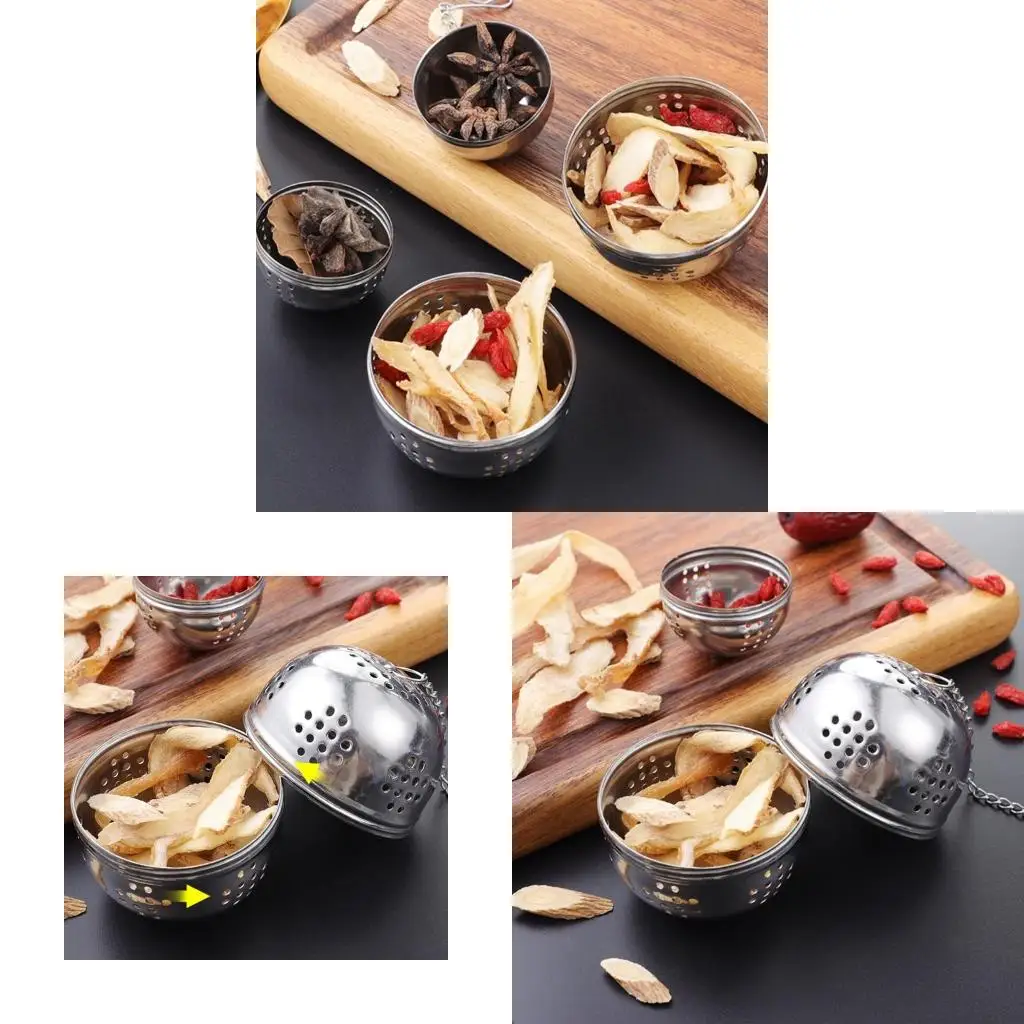 Teas Leaves Spices Ball Strainer Teas Infuser with Chain Teapot Teas Filter
Teas Leaves Spices Ball Strainer Teas Infuser with Chain Teapot Teas Filter