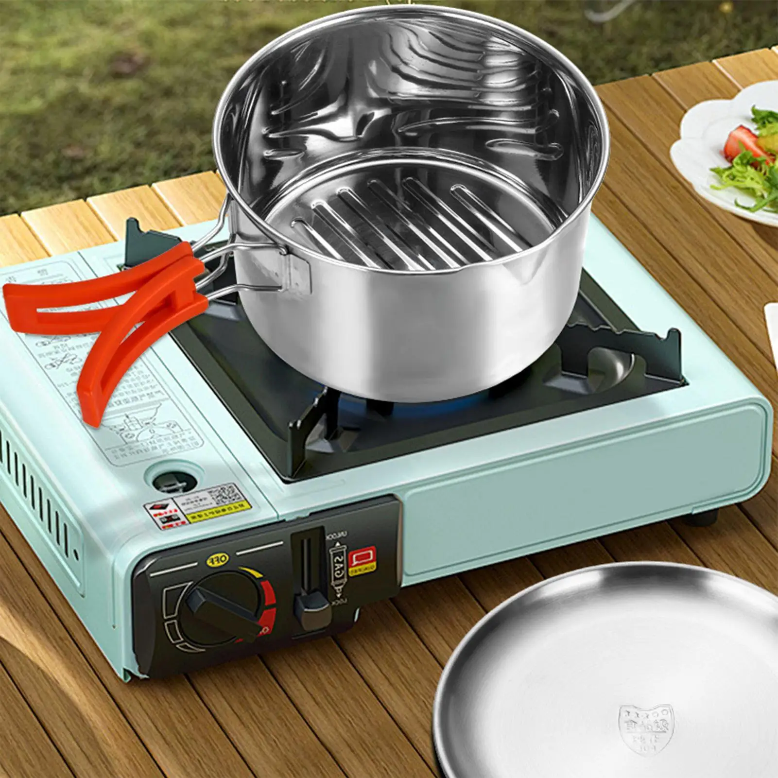 Набор для приготовления пищи на природе, снаряжение для выживания из нержавеющей стали с посудой, набор посуды для кемпинга с сумкой для переноски для кухни на заднем дворе
Набор для приготовления пищи на природе, снаряжение для выживания из нержавеющей стали с посудой, набор посуды для кемпинга с сумкой для переноски для кухни на заднем дворе