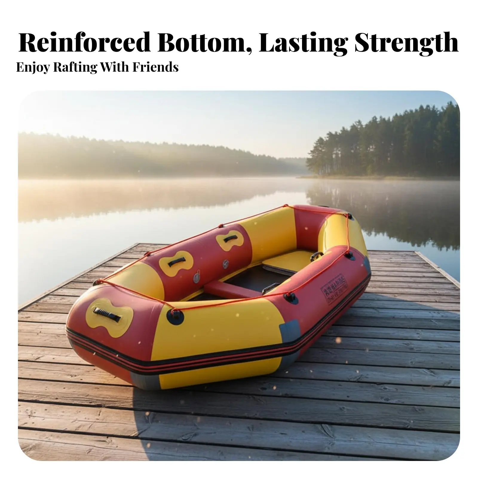 Inflatable Dr When Ting Boat Reinforced Bottom Inflatable Stream Raft Sturdy-Duty PVC Raft Wear-Resistant Watercraft
Inflatable Dr When Ting Boat Reinforced Bottom Inflatable Stream Raft Sturdy-Duty PVC Raft Wear-Resistant Watercraft
