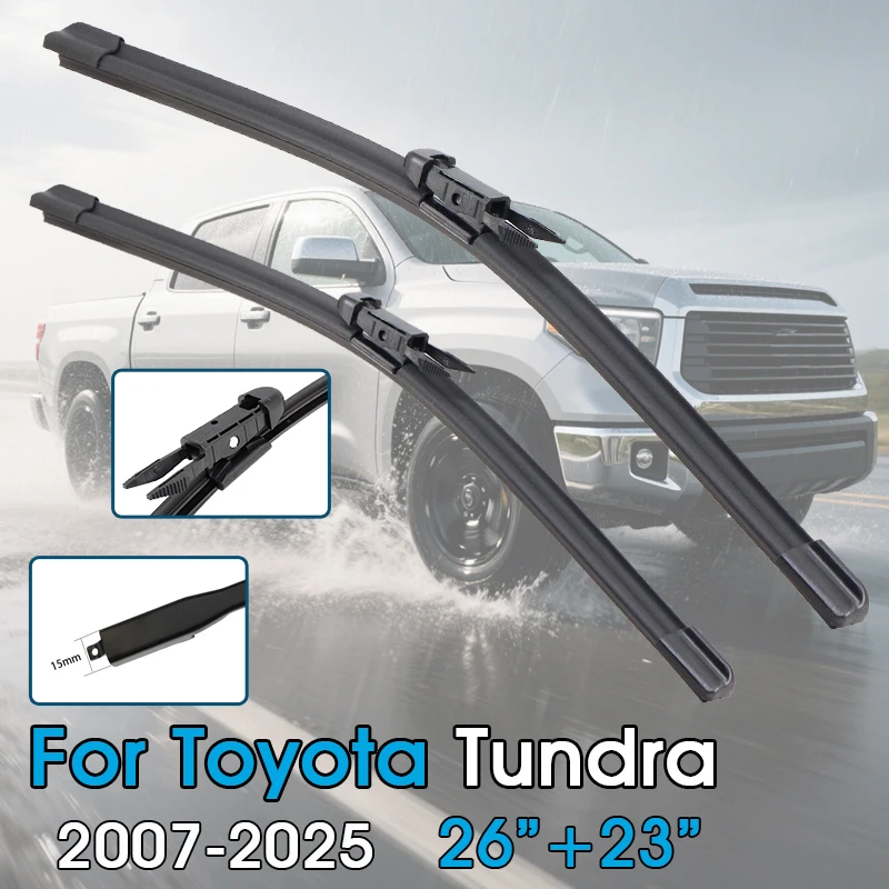 Car Wiper Blades 26"+23" For Toyota Tundra 2007-2025 Windshield Windscreen Front Window Blades Fit Pinch Tab Arm Car Accessories
Car Wiper Blades 26"+23" For Toyota Tundra 2007-2025 Windshield Windscreen Front Window Blades Fit Pinch Tab Arm Car Accessories