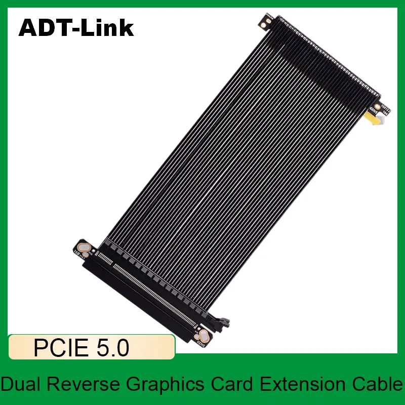 ADT-Link Double Reverse PCIE 5.0 Riser PCI Express 16x к X16 RTX 3090 Удлинительный кабель для видеокарты для графического процессора A4 ITX Материнская плата
ADT-Link Double Reverse PCIE 5.0 Riser PCI Express 16x к X16 RTX 3090 Удлинительный кабель для видеокарты для графического процессора A4 ITX Материнская плата