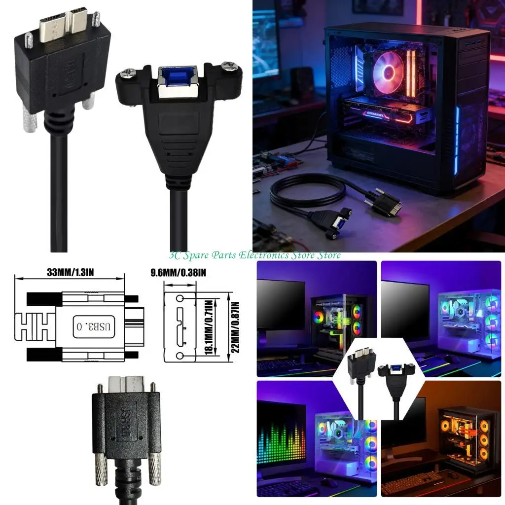 SZ 30cm USB3.0 B To 5Pin B Converter Cable Extender Cord For Vibration Resistance
SZ 30cm USB3.0 B To 5Pin B Converter Cable Extender Cord For Vibration Resistance