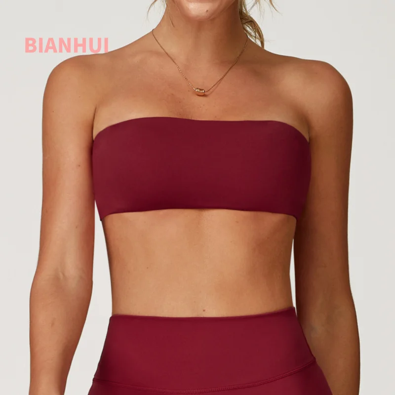 BIANHUI Women Clothing One-Piece Seamless Sports Bra Anti-Exposure Tube Top Inner Layer Base Fitness Top Tight Yoga Wear
BIANHUI Women Clothing One-Piece Seamless Sports Bra Anti-Exposure Tube Top Inner Layer Base Fitness Top Tight Yoga Wear